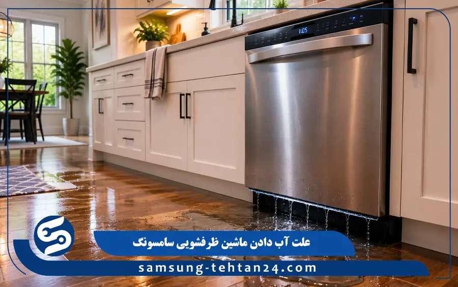 علت اب دادن ماشین ظرفشویی سامسونگ