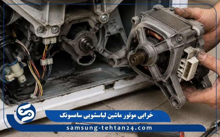خرابی موتور ماشین لباسشویی سامسونگ