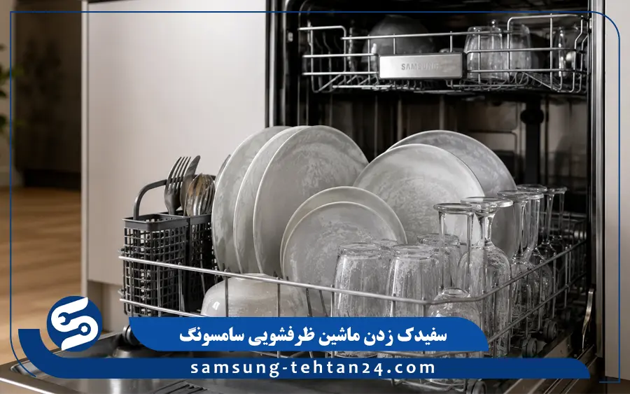 علت سفیدک زدن ماشین ظرفشویی سامسونگ